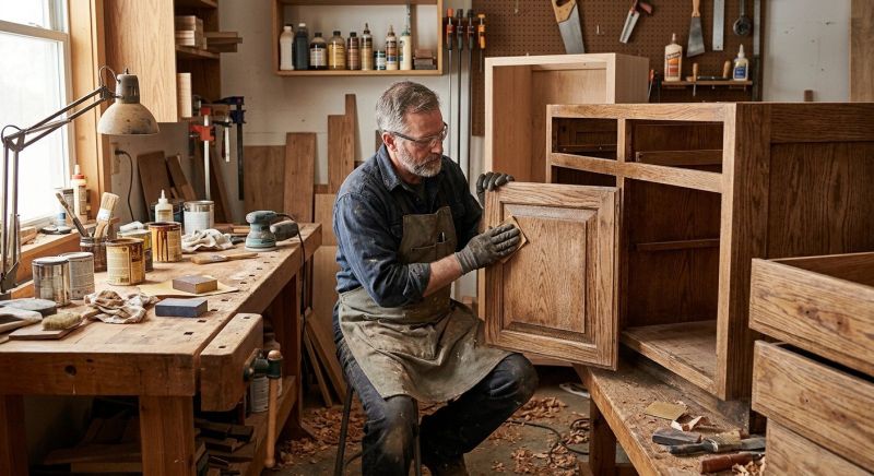 Oak Cabinet Refinishing in Kokomo, IN