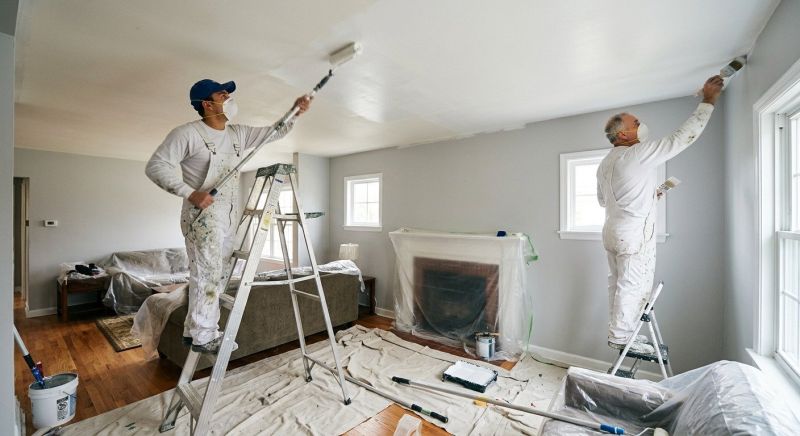 Stucco Ceiling Painting in Kansas City, KS