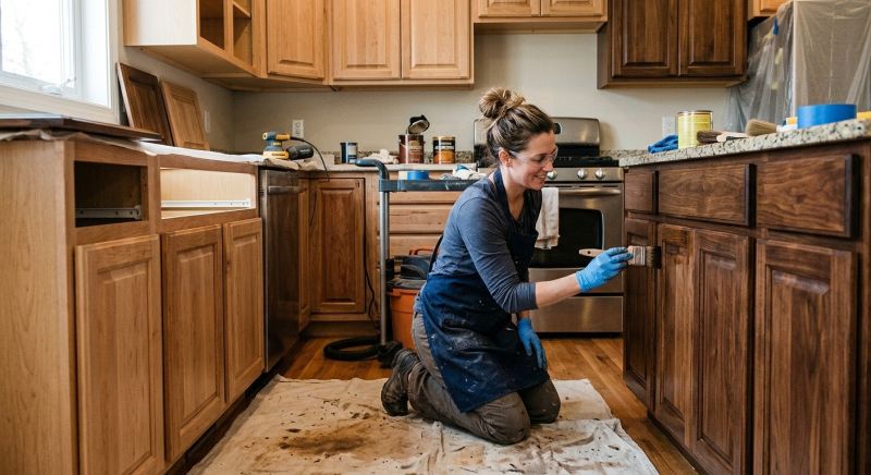 Wood Cabinet Refinishing in Dayton, OH